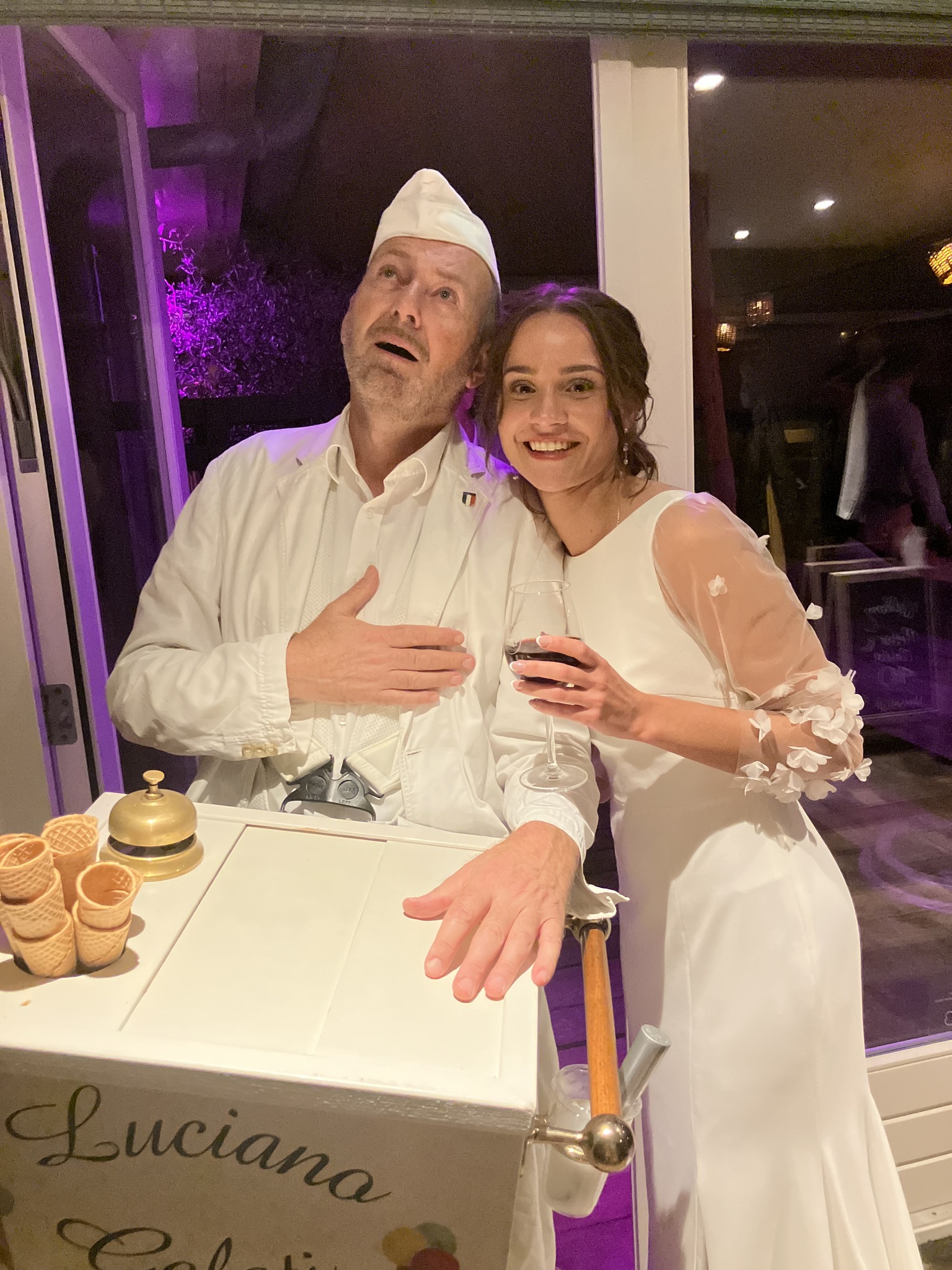 Aria midden tussen het publiek